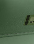 Caviar Quilted Medium CC Filigree Vanity Case Green