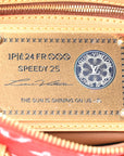 Soft Calfskin Monogram Speedy P9 Bandouliere 25 Red