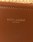 Raffia Calfskin Le 5 A 7 Small Hobo Natural Brick