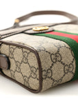GG Supreme Monogram Web Mini Ophidia Messenger Brown