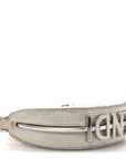 Crystal Vitello Laminato Suede FF Nano FNDIgraphy Hobo Charm Grey