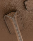 Grained Calfskin Large Sac de Jour Carryall Taupe