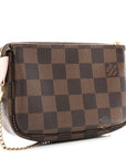 Damier Ebene 2020 Christmas Animation Big Wheel Mini Pochette Accessories Rose Ballerine