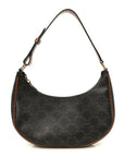 Triomphe Canvas Calfskin Ava Shoulder Bag Tan