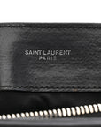 Calfskin Y Quilted Monogram Medium Loulou Chain Satchel Storm