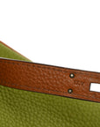 Fjord Togo Tri-Color Kelly Retourne 32 Vert Anis Gold Vert Olive