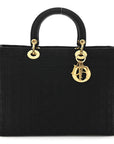 Nylon Cannage Large Lady D1OR Black