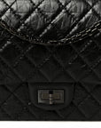 Aged Calfskin Quilted 2.55 Reissue 225 Flap So Black