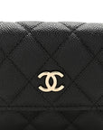 Caviar Quilted Belt Bag Black