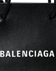 Calfskin Logo XXS Shopping Tote Black