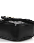 Lambskin Matelasse Mini GG Marmont Shoulder Bag Black