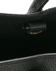 Grained Calfskin Baby Sac De Jour Black