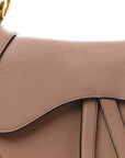 Grained Calfskin Saddle Bag With Strap Fard