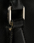 Saffiano Travel Briefcase Black