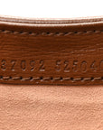 GG Supreme Monogram Azalea Calfskin Web Mini Jackie 1961 Hobo Beige Ebony Brown Sugar