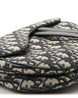 Oblique Saddle Bag Blue