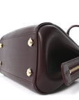 Supple Calfskin Small Madrid Bag Dark Burgundy