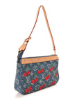 LV X TM Monogram Denim Cerises Pochette Accessories Blue