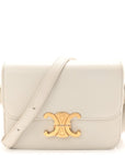 Shiny Calfskin Teen Triomphe Arctic White