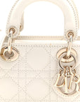 Lambskin Cannage Micro Lady D-Joy Latte