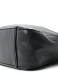 Nappa Mini Triangle Hobo Black