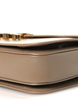 Shiny Calfskin Medium Triomphe Smoked Brown