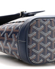 Goyardine Calfskin Mini Alpin Backpack Navy