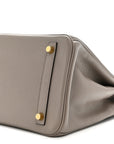 Taurillon Novillo Birkin 30 Gris Asphalte