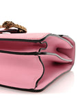 Moon Calfskin Web Medium Dionysus Bamboo Top Handle Bag Sugar Pink Blue Agata Hibiscus Red