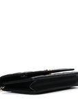 Caviar Quilted Striated CC Wallet On Chain WOC Black