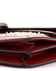 Tweed GG Monogram Small Dionysus Shoulder Bag White Black Romantic Cherry