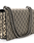 GG Supreme Monogram Elaphe Elephant Embroidered Small Dionysus Shoulder Bag