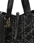 Tweed Cannage Large Toujours Black White