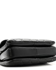 Lambskin Quilted Medium Trendy CC Flap Dual Handle Bag Black