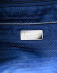 Tessuto Nylon Saffiano Tote Cobalto