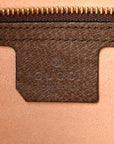 GG Supreme Monogram Web Medium Ophidia Tote Bag Brown