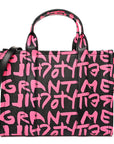X STEPHEN SPROUSE Grained Calfskin Medium The Tote Bag Pink