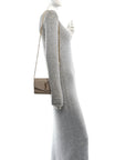 Grain De Poudre Monogram Uptown Chain Wallet Dark Beige
