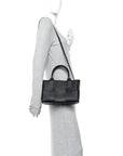 Nappa Maxi Intrecciato Arco Tote Black