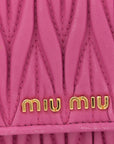Nappa Matelasse Wallet On Chain Fuxia