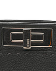 Cuoio Romano Selleria Bi-Color Medium Peekaboo Iconic Satchel Asfalto Latte