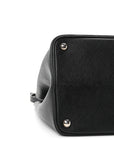 Saffiano Cuir Large Double Bag Black Fuoco