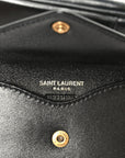 Lambskin Chevron Quilted Mini Loulou Black