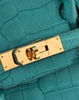 Matte Alligator Birkin 30 Bleu Paon