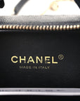 Caviar Quilted Small CC Filigree Vanity Case Black