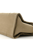 Cotton Canvas Medium The Traveler Tote Bag Slate Green