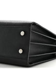 Grained Calfskin Baby Sac De Jour Black