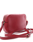 Pebbled Calfskin Small Soho Disco Bag Tabasco Red