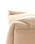 Calfskin Y Quilted Monogram Medium Loulou Chain Satchel Nude Powder