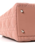 Lambskin Cannage Medium Lady D1OR Bois de Rose